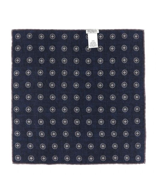 Brunello Cucinelli Black Handkerchiefs for men