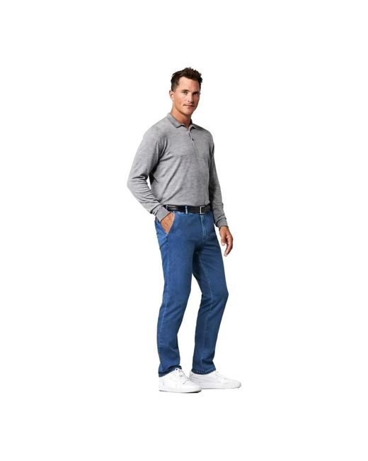 Meyer Blue Slim-Fit Jeans for men