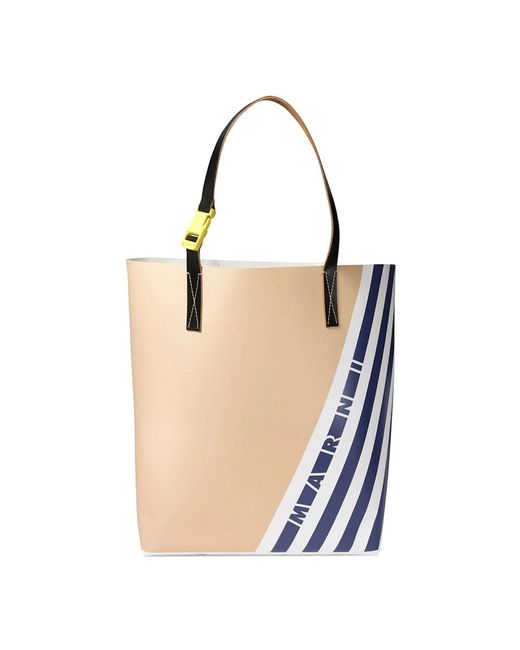 Marni White Tote Bags