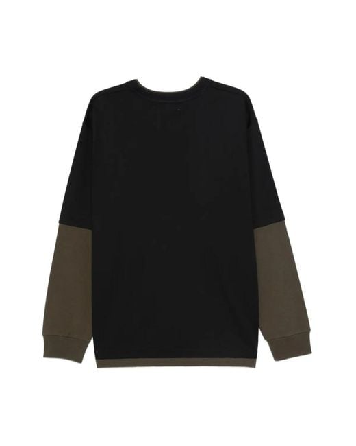 Sacai Black Long Sleeve T-Shirts for men