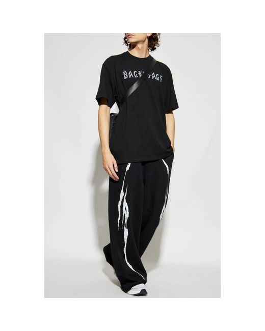 44 Label Group Logo T-Shirt in het Black voor heren