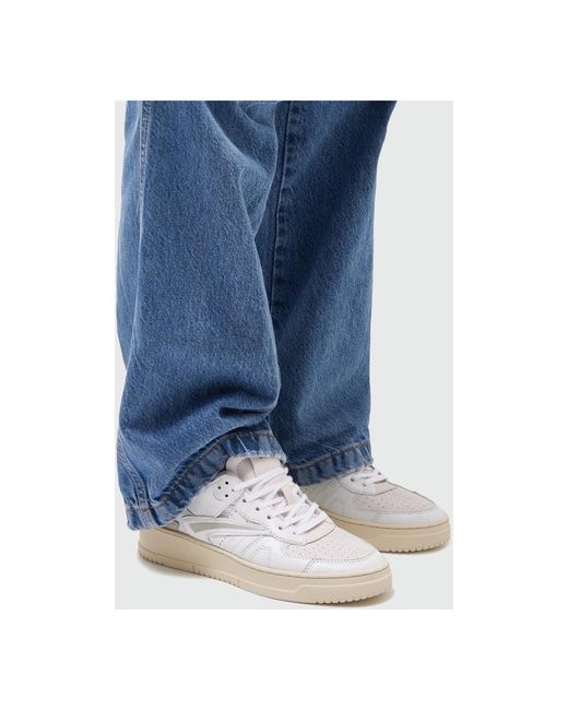 Date Schoenen ,Wit ,Katoen Sneakers in het White