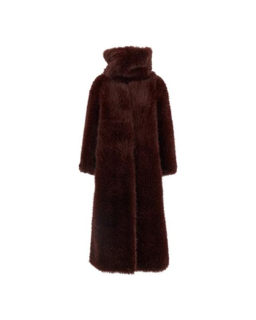 BB COUTURE Red Faux Fur & Shearling Jackets