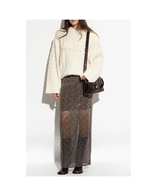 ROTATE BIRGER CHRISTENSEN Brown Maxi Skirts