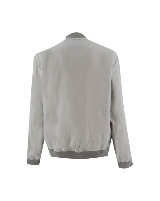 Kiton Gray Bomber Jackets for men