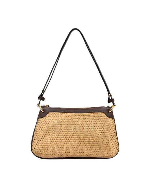 Shoulder Bags di Pollini in Metallic