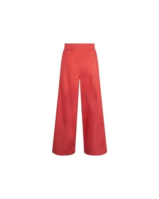 Liu Jo Red Wide Trousers