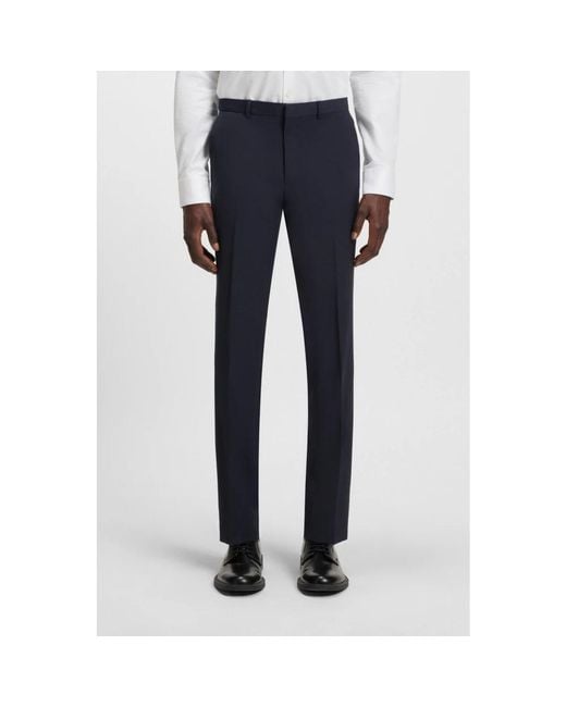 HUGO Blue Suit Trousers for men