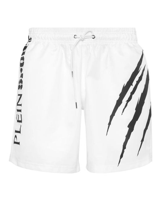 Philipp Plein Jogging Shorts Scratch in het White voor heren
