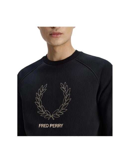 Fred Perry Black Sweatshirts for men