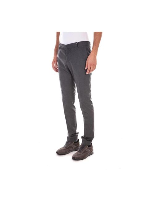 Daniele Alessandrini Gray Suit Trousers for men