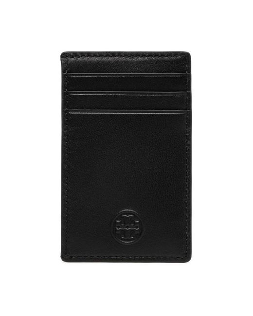 Porta carte in pelle trapuntata di Tory Burch in Black