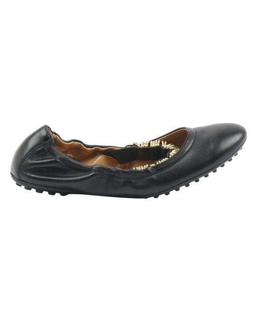Tod's Black Ballerinas