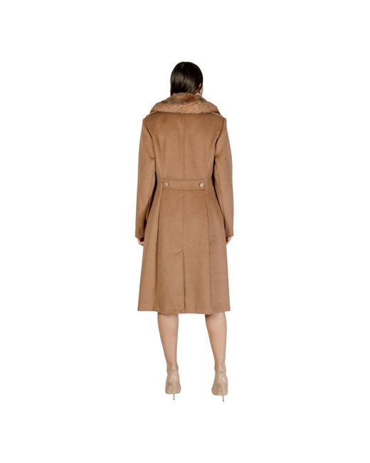 Guess Brown Single-Breasted Coats