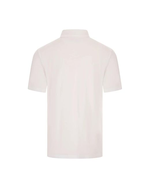 Fedeli Polo Zero Superlight Piquet in het White voor heren