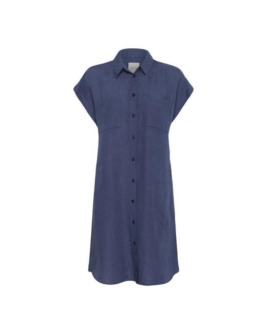 Part Two Blue Shirt Dresses