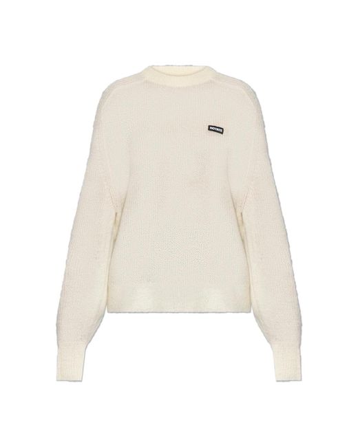 ROTATE BIRGER CHRISTENSEN White Round-Neck Knitwear