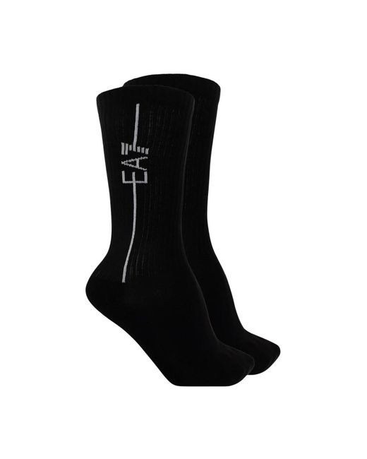 EA7 Branded Socks 2-Pack in het Black voor heren