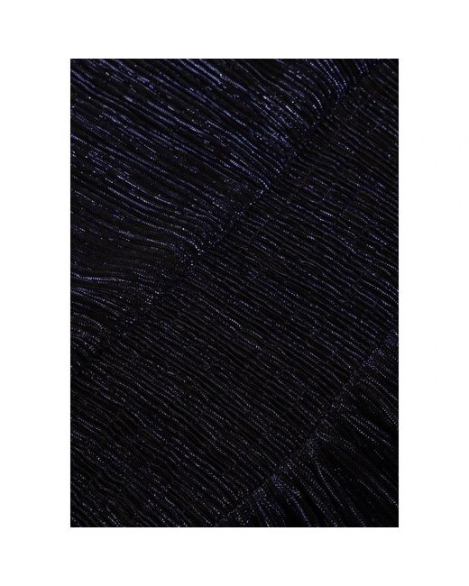 Minus Kleedjes ,Blauw ,Polyester Mavena Korte Jurk in het Black