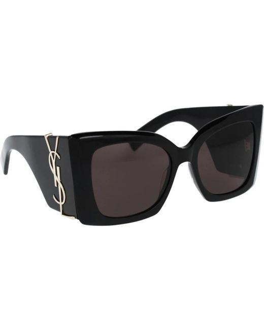 Saint Laurent Black Elegante blaze sonnenbrille für frauen