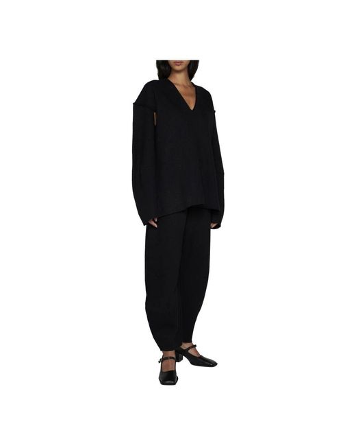 V-Neck Knitwear di Rus in Black