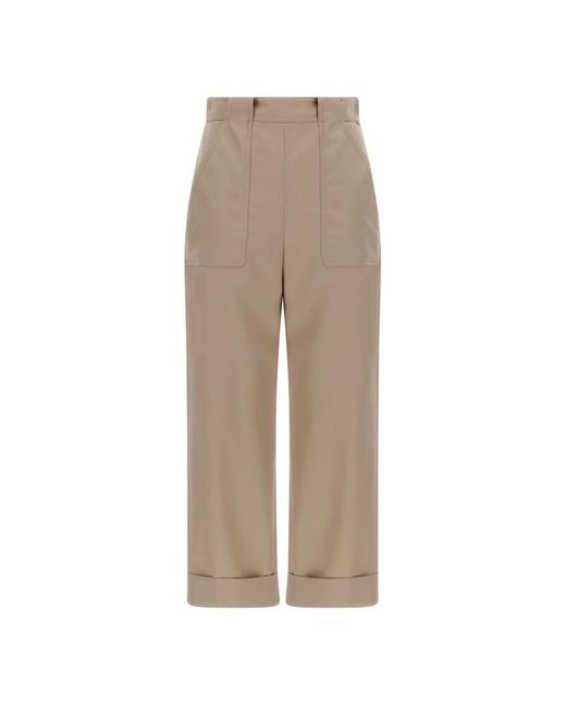Max Mara Natural Straight Trousers