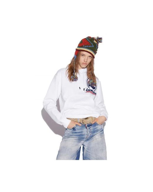 DSquared² White Hoodies