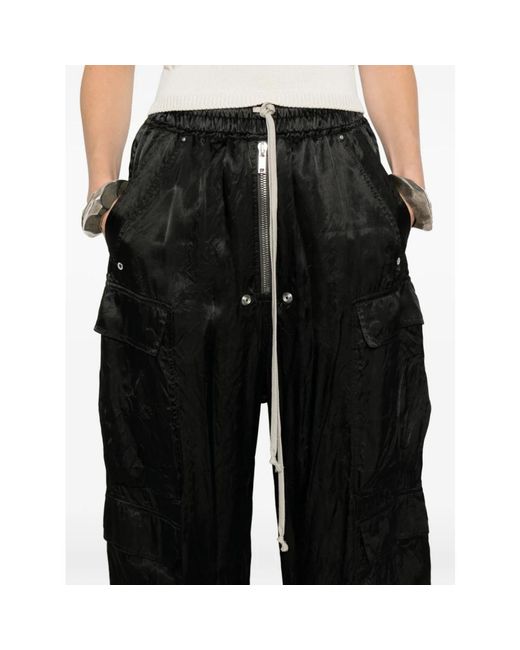 Rick Owens Black Wide Trousers