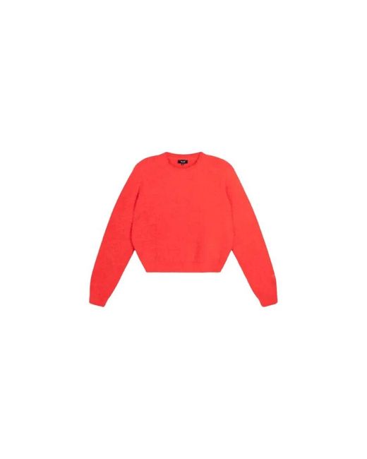 Alix The Label Red Roter Mohair Look Oversized Pullover