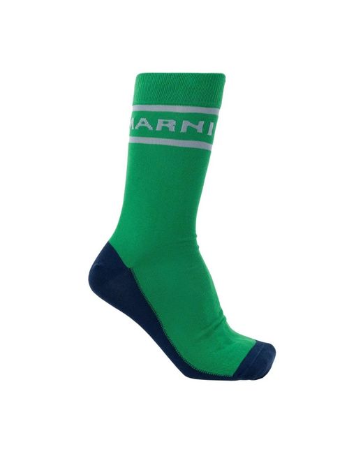 Socks Marni de hombre de color Green