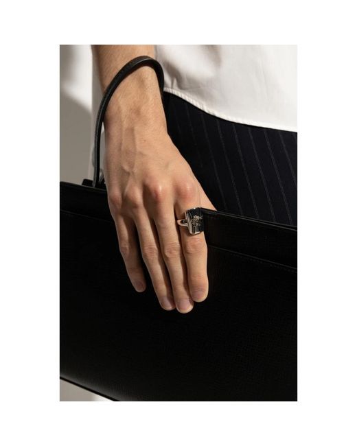 Rings di Versace in Gray da Uomo