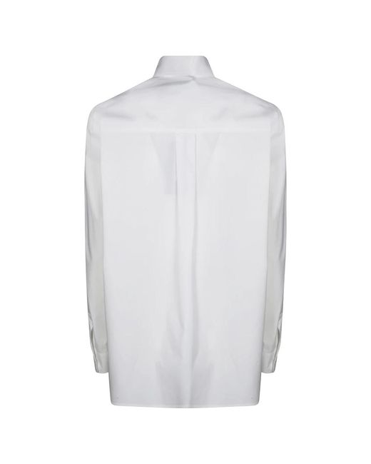 Pinko White Popeline-Hemd