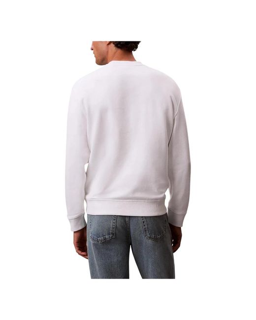 Calvin Klein White Sweatshirts for men
