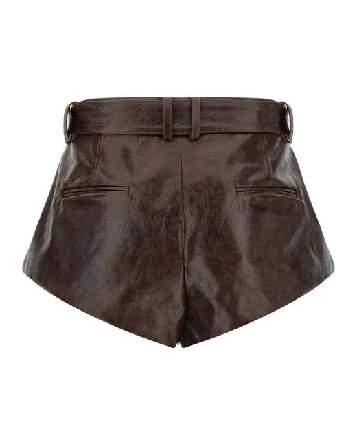 Magda Butrym Brown Short Shorts