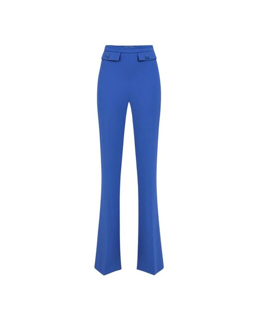 Elisabetta Franchi Blue Straight trousers