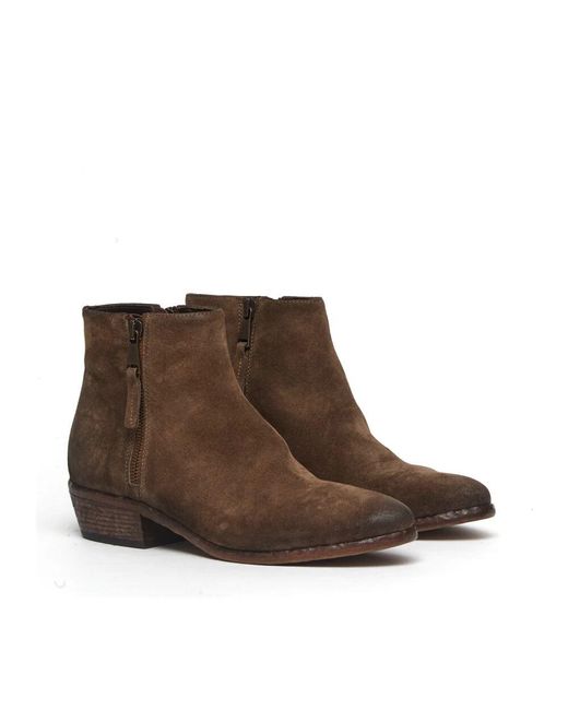 Strategia Brown Wildleder bark bootie