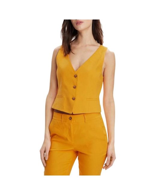 Vests Marella en coloris Yellow