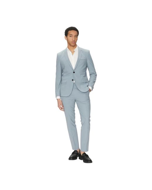 HUGO Kostuums ,Blauw ,Wol Stijlvolle Wolblend Broek in het Blue voor heren