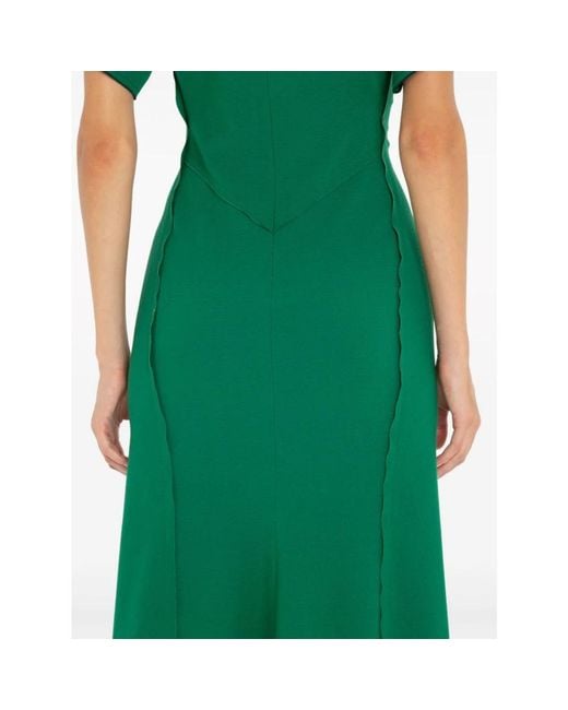 Victoria Beckham Green Midi Dresses