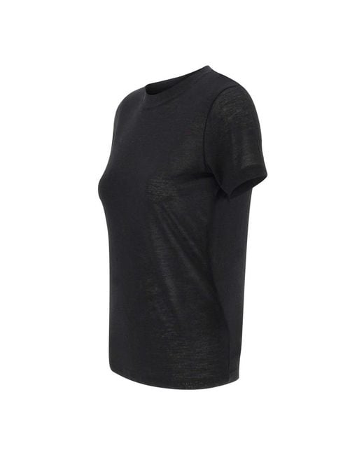 Filippa K Tops ,Zwart ,Lyocell Cashmere Tee in het Black