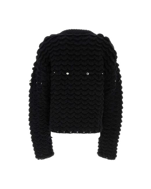 NAMACHEKO Black V-Neck Knitwear for men