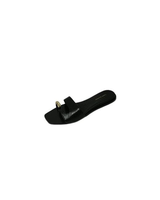 Tory Burch Black Sliders