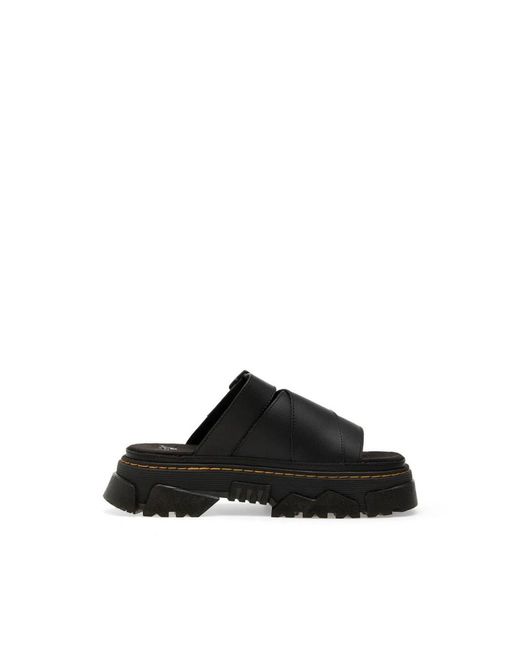 Dr. Martens Black Sliders