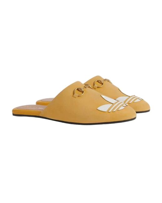 Gucci Metallic Trefoil Slipper