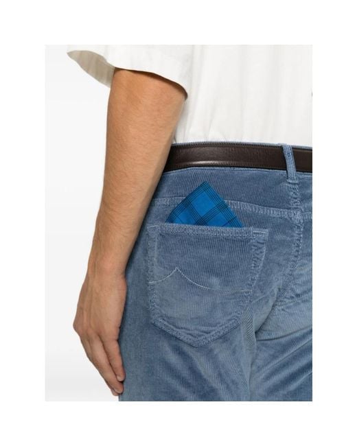 Jacob Cohen Blue Straight Fit Jeans for men