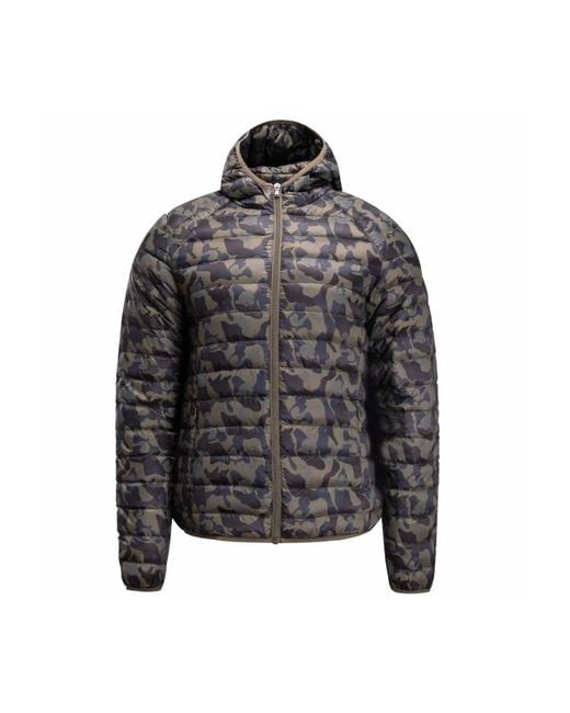 J.O.T.T Jassen ,Groen ,Leer Nico Hooded Puffer Jacket in het Black voor heren