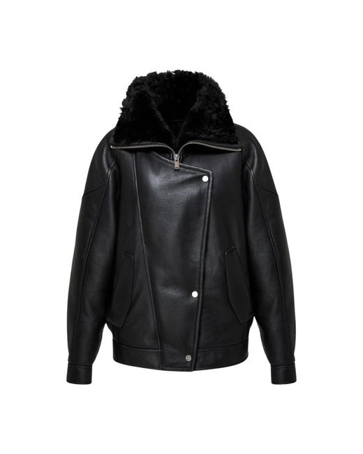 V.sp Sandie Shearling Jas in het Black