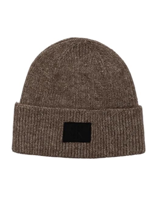 Beanies di Calvin Klein in Brown da Uomo