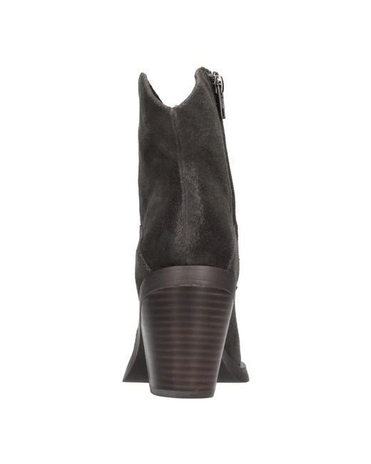 Ash Schoenen ,Grijs ,Leer Cowboylaarzen in het Black