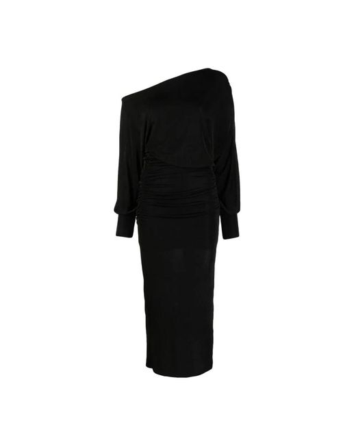 Essentiel Antwerp Black Midi Dresses